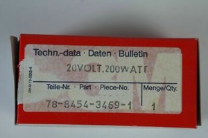 3M 78-8454-3469-1  Overheadprojektor Lampe 20 Volt 200 Watt NOS 20V 200W S943