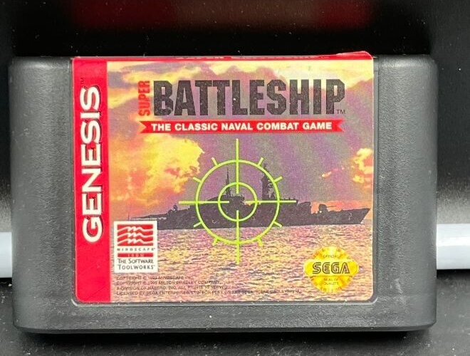 1993 Sega Genesis Super BattleShip Video Game | eBay
