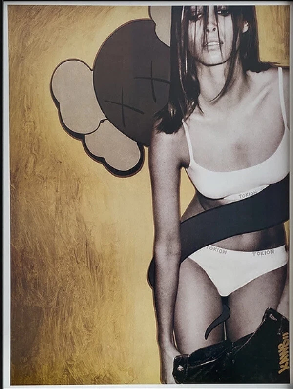 KAWS x Christy Turlington　ポスター tw-kaws-calvin-klein-christy-