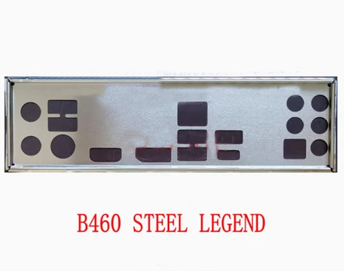 Shield I/O IO Backplate For ASRock B460 STEEL LEGEND Motherboard