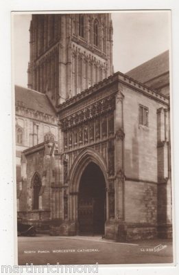 Worcester Cathedral, North Porch RP Postkarte, B492