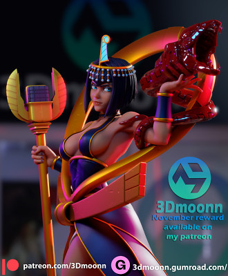 ELIZA, SKULLGIRLS, 1/4-1/24, FIGUR, FAN ART, 3D-DRUCK, STATUE, 3DMOONN, MFW