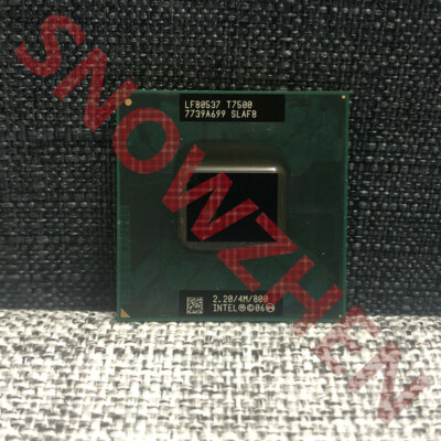Intel Core 2 Duo T7500 CPU Socket P SLA44 SLAF8 2.2 GHZ 4MB 800MHZ Processor