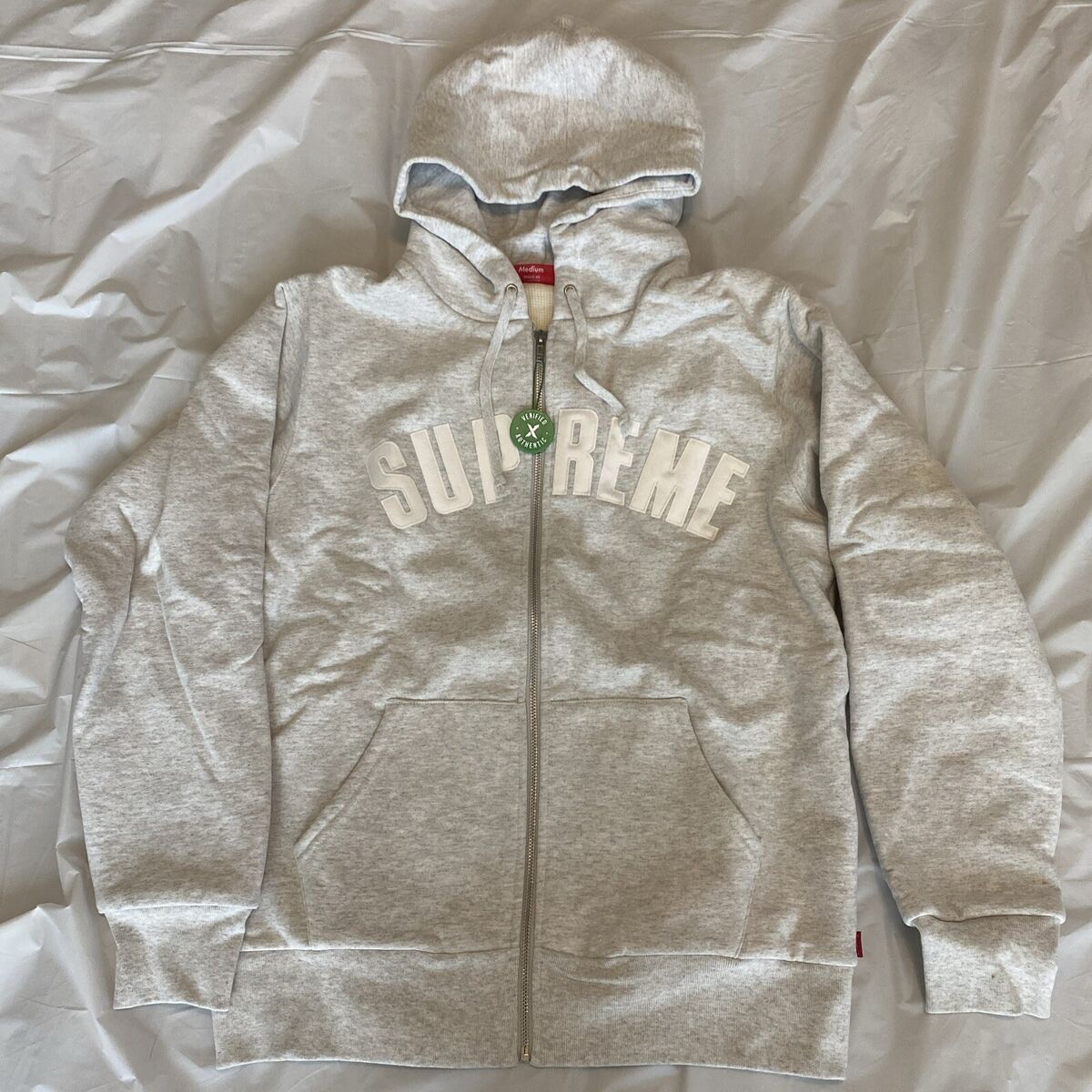 Supreme New York FW17 Arc Logo Thermal Zip Up Hooded Supreme New York FW17 Arc Logo Thermal Zip Up Hooded