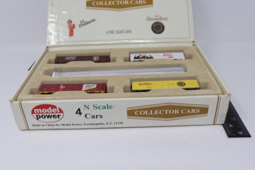 Model Power N Scale Collector Dutch Masters 4-Pack Fine Cigar Train Cars in Box - Picture 8 of 12