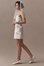 NWT BHLDN SACHIN & BABI SLEEVELESS SQUARE-NECK SIDE-BOW MINI DRESS- SIZE SMALL