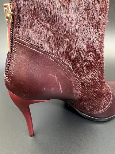 Bruno Magli Womens Pointed Stiletto Zip Up Ankle Boots Red SIZE 7 US - Picture 5 of 19