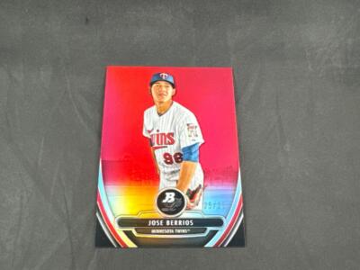 2013 BOWMAN PLATINUM BASEBALL JOSE BERRIOS #BPCP84 RED REFRACTOR