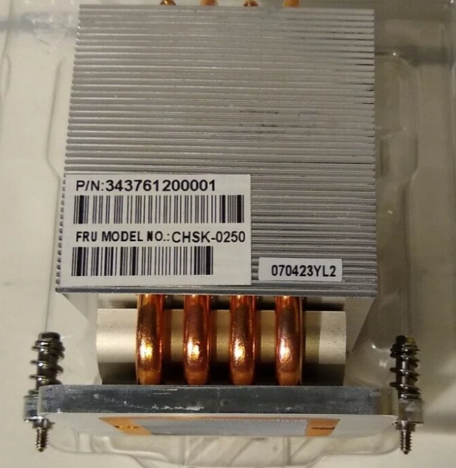 Cooler Master CHSK-0250 CPU Cooler Heatsink P/N 343761200001 P/N 102003880-GP - Image 2 of 4
