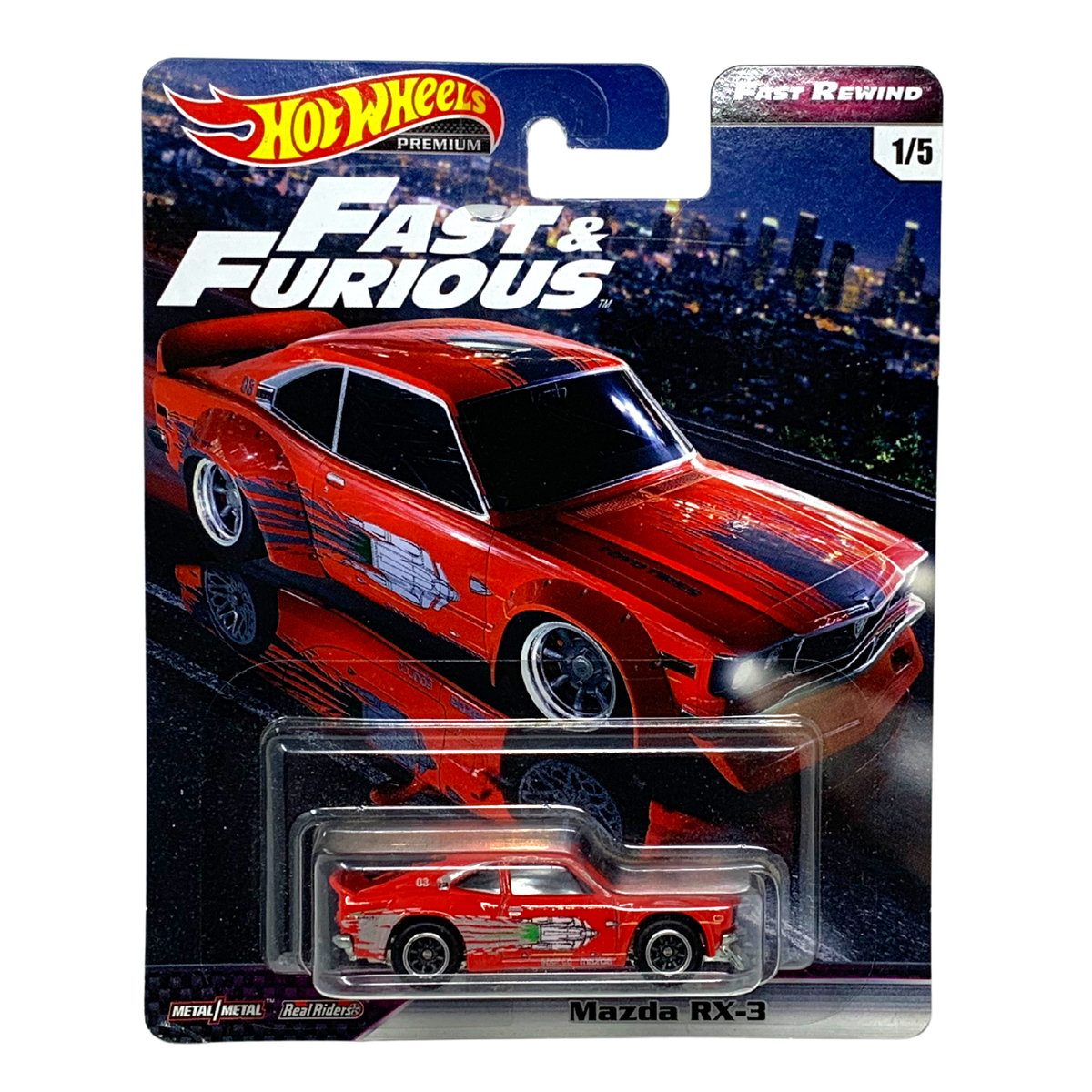 Hot Wheels Premium Fast & Furious Fast Rewind Mazda RX-3 1