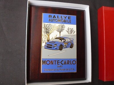 Trophée Plaque Émaillée 72 ème Rallye De Monaco Monte-Carlo