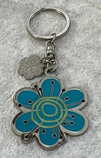 BOHO 2-SIDED/2-COLORED FLOWER KEYCHAIN