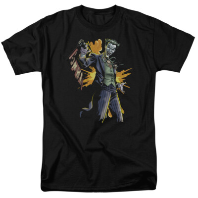 The Joker Bang Men's T-Shirt S-5XL DC Comics Villain Explosion Licensed Tee