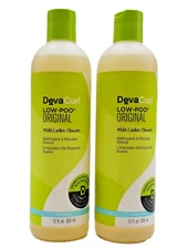 DevaCurl Low Poo Original Mild Lather Cleanser 12 oz - PACK OF 2