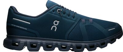 Men's On Brand Dark Blue Teal Black Shoes Cloud 6 OC Running