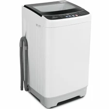 Full-Automatic Washing Machine 17.8Lbs Washer & Spin Dryer w/Transparent Lid HOT
