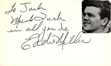 Eddie Miller Signed Auto 3x5 Index Card 9 Teeners