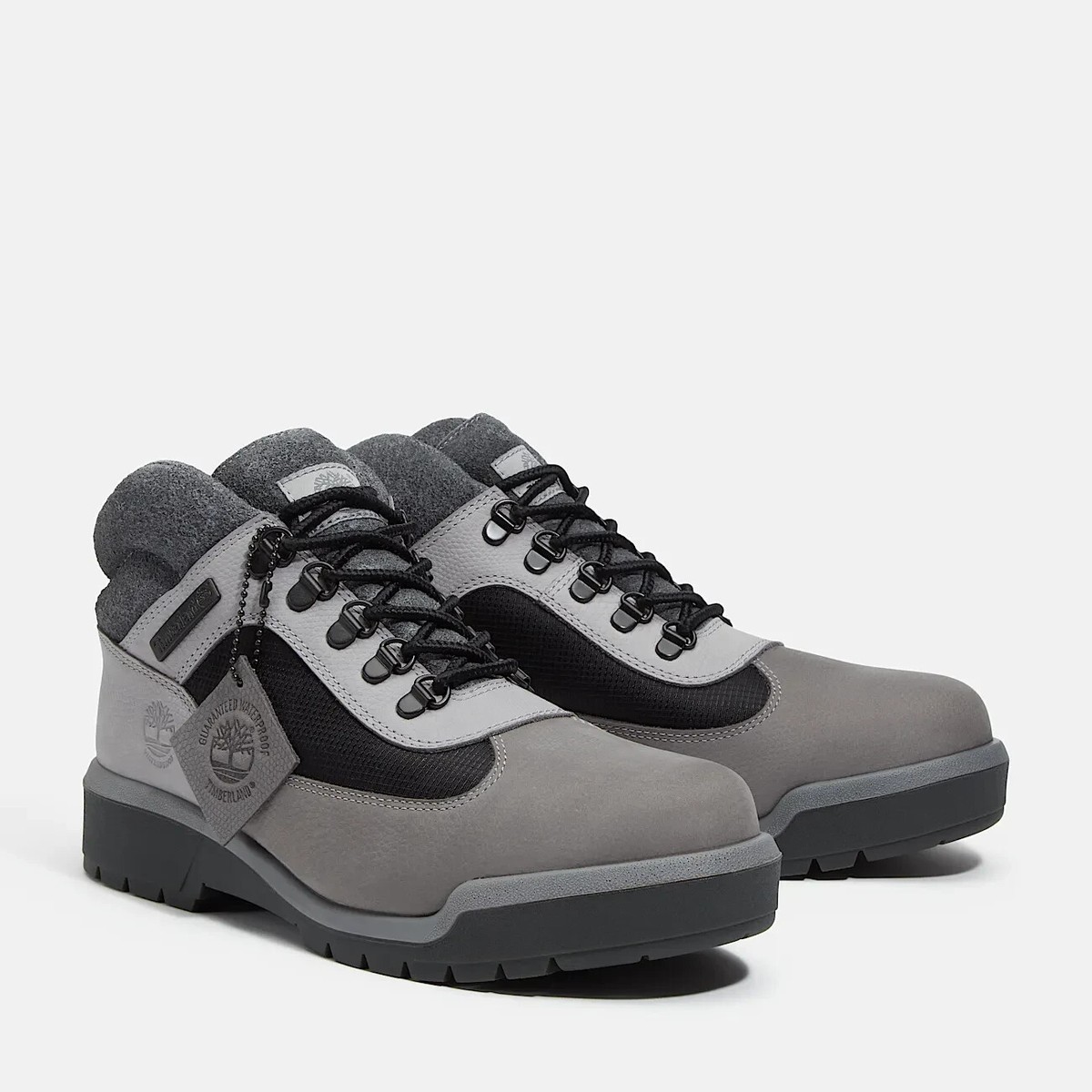 Timberland Men's Field Mid Lace Up Waterproof Boot Grey | eBay