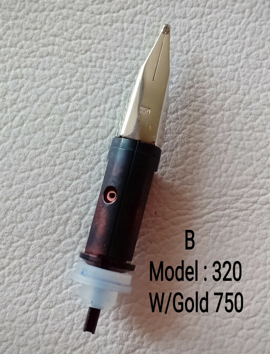 Parts Nib Montblanc 320 Fountain Pen W/Gold 750 (18K) Size B