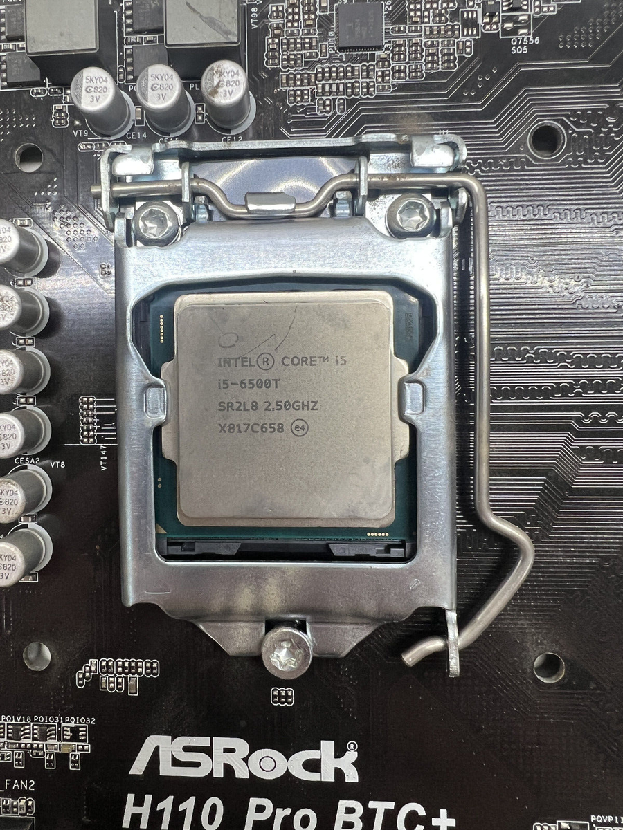 ASRock H110 Pro BTC+ i5-6400 LGA1151 PŁYTA GŁÓWNA ASROCK H110 PRO BTC+ 1151  DDR4 DVI