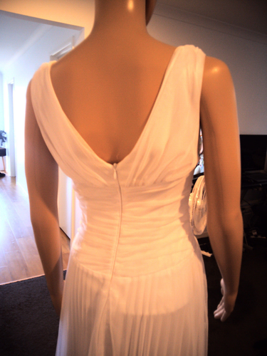 Mr K Wedding / debutante Dress gown long white double lined, size 10 :) - Picture 9 of 12