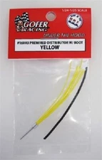 Gofer Racing 16003 x 1/24-1/25 Yellow Prewired Distributor w/Aluminum Plug Boot