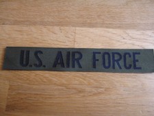 Original Patch "US Air Force" Bruststreifen Aufnäher Chest Patch OD Oliv USA
