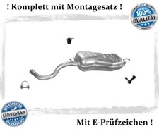 Endschalldämpfer für Seat Leon (1M1) 1.9 TDI Bj.98-06 Auspuff Montagesatz