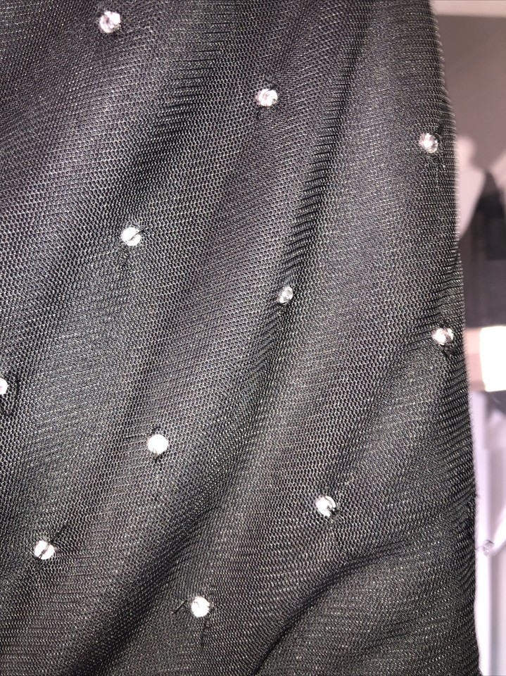 Yumi Girl Net Sequin Dress Age 1112 Years Black eBay