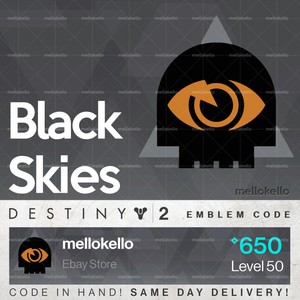 destiny 2 black skies emblem in hand same day delivery ebay details about destiny 2 black skies emblem in hand same day delivery