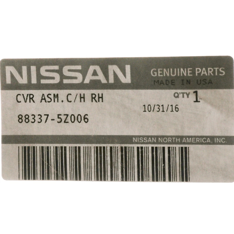 Cubierta portavasos derecha segunda fila genuina Nissan 2004-06 Quest 88337-5Z006 OEM NUEVA Foto 4 de 4