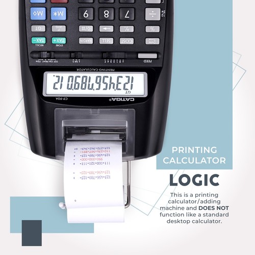 CATIGA New & Upgraded 2023 Printing Calculator Adding Machine 10 Key - Picture 3 of 41