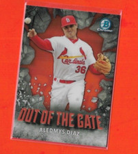 2016 Bowman Chrome Out of the Gate Orange Refractor /25 Aledmys Diaz Rookie RC