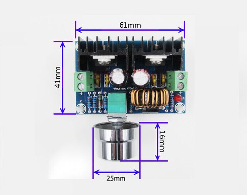 DC-DC Buck Converter 4V-40V to 1.2V-36V 8A 100W Step-Down Voltage Power Module - Picture 2 of 4