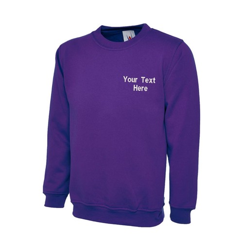Personalised Custom Embroidered Children's Sweatshirt Sports Uniform Kids Gifts - Picture 11 of 23