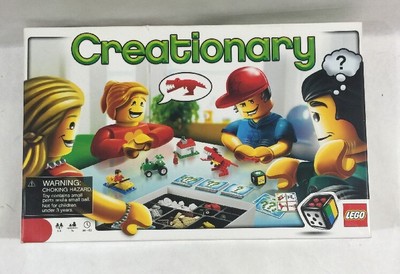 Lego Brand Board Game Creationary #3844 Building Game Ages Up