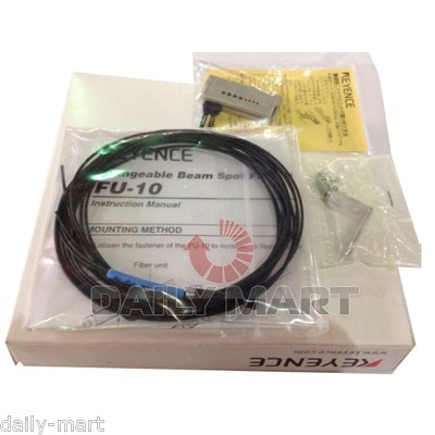 Keyence Digital Fiber Optic Sensor & Len FU-10 FU10 New in Box NIB Free Ship