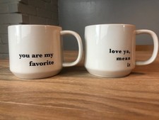 Set of 2  Stoneware Coffee Mugs Target Thresh...
