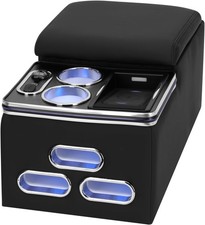 Universal Center Console Armrest Organizer Wwireless Charging Phone Holder Cup Universal Center Console Armrest Organizer Wwireless Charging Phone Holder Cup
