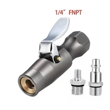 200PSI Tire Inflator Lock-on Air Chuck Heavy-Duty Compatible with Schrader Valve