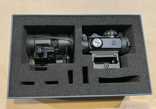 SIG SAUER ROMEO-MSR Red Dot Sight + JULIET3-MICRO 3X Magnifier Combo Black