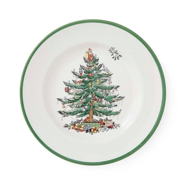 Plato de cena Spode árbol de Navidad, juego de loza de 4 - 10,5 pulgadas Foto 2 de 4