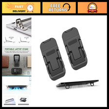 Portable Laptop Stand Cooling Pad, Foldable Metal Keyboard Holder, 2PCS Set