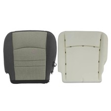 Cubierta de asiento de repuesto de tela inferior del lado del conductor delantero y cojín de espuma con Dodge