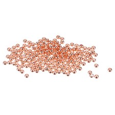 250 Pack 14K Rondelle OD 3 mm ID 1.2 mm Rose Gold Plated Gold Brass Round
