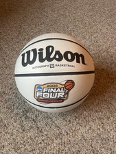 8" Wilson NCAA Autograph Basketball White & Brown 2006 Final Four Indianapolis