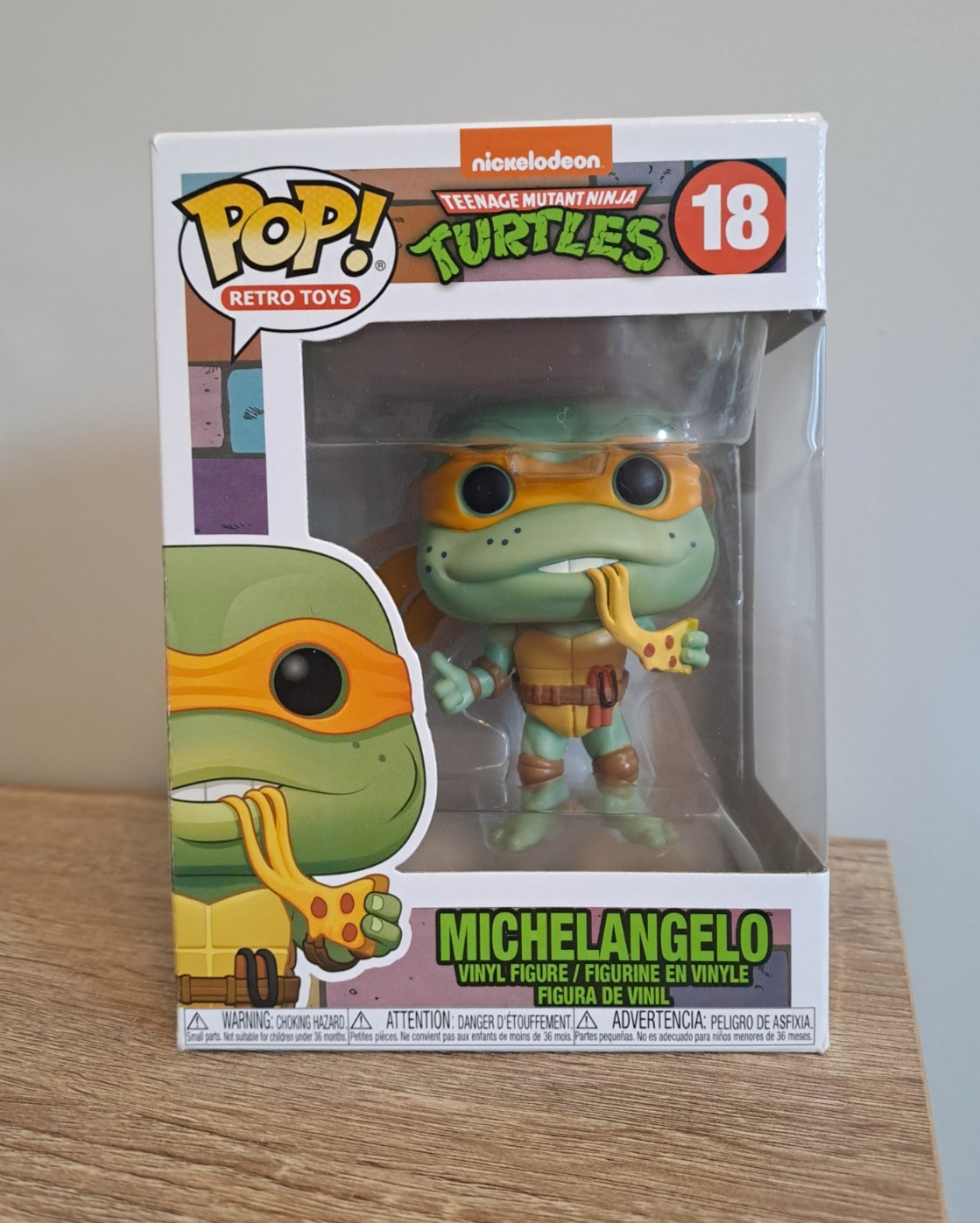 Funko Pop! Juguetes Retro - Tmnt Miguel Ángel #18 - Tortugas Ninja Adolescentes Mutantes