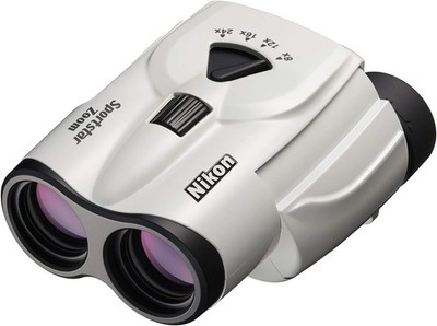 Nikon Sportstar Zoom 8-24x25 White Compact Binoculars for Concerts & Sports