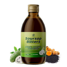 Soursop Bitters Liquid Pure 15 in 1 Herb for Immune, Digestive  Gut Health