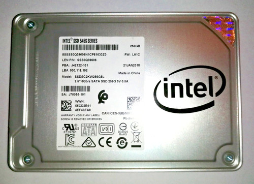 Intel 545S Series 256GB 2,5 Zoll SATA III Interne SSD